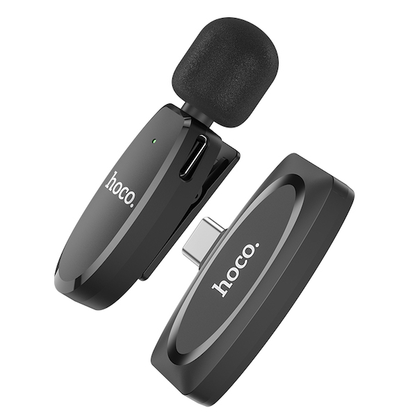 Hoco L15 | Crystal lavalier wireless digital microphone - Type-C