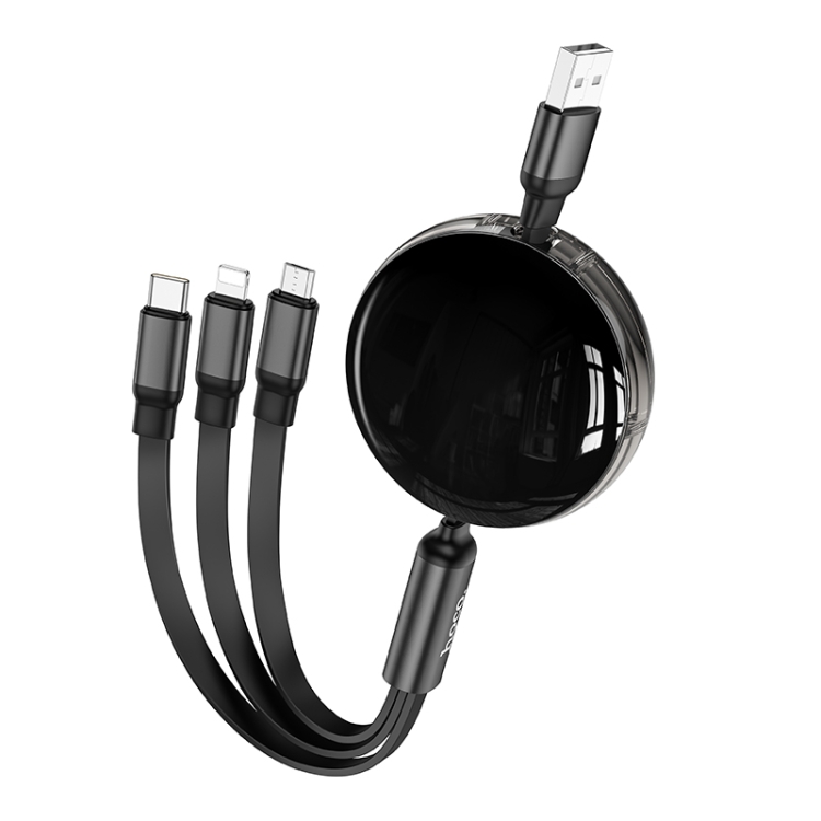 Hoco X78 | Easy pull storage 3-in-1 charging cable