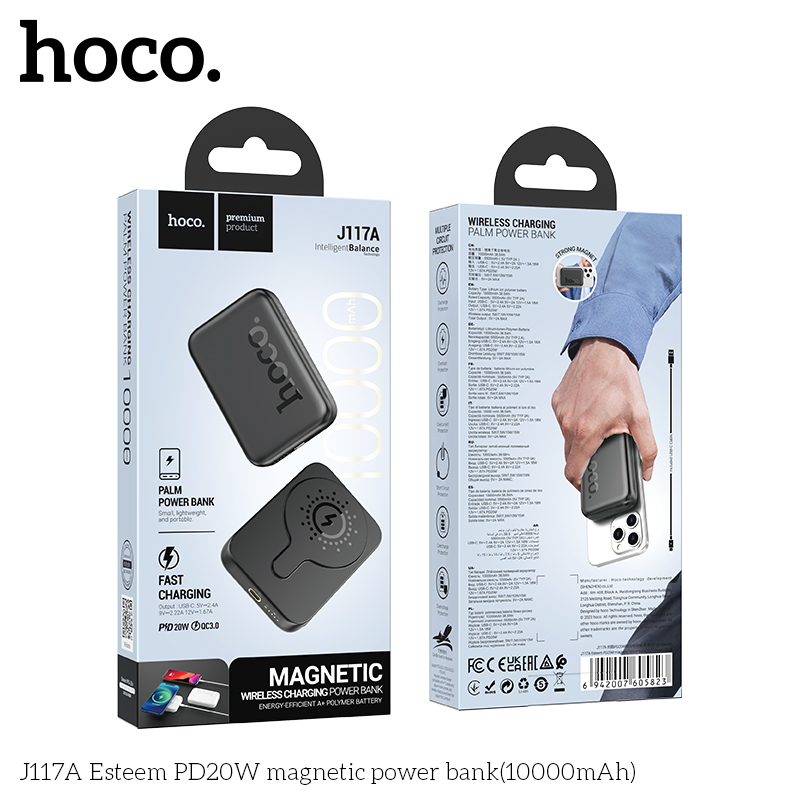 Hoco J117A Esteem | PD20W power bank(10000mAh) - MagSafe Compatible