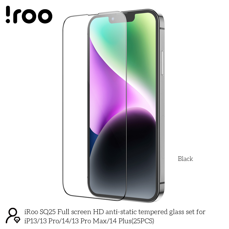 Quick Order | iRoo SQ25 [Pack of 25] Full Screen Glass Protector