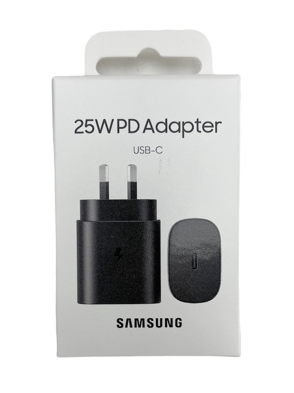 NEW SAMSUNG PD 3.0 25W SUPER FAST FAST TYPE-C TRAVEL ADAPTOR (Samsung S21/S21+/S21 Ultra) -  BLACK (No Cable)