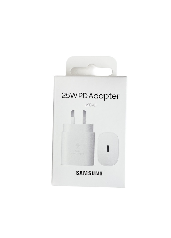 NEW SAMSUNG PD 3.0 25W SUPER FAST FAST TYPE-C TRAVEL ADAPTOR (Samsung S21/S21+/S21 Ultra) -  White (No Cable)