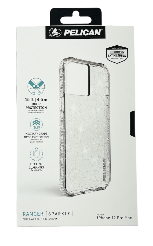 [UR4-4] Pelican Ranger Sparkle | iPhone 12 Pro Max (6.7) - Silver Glitter