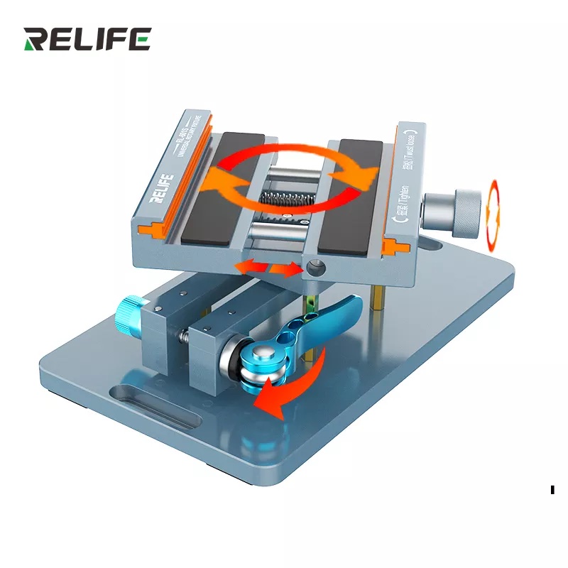 RELIFE RL-601S Heavy Metal 360 Degree Rotating Universal Fixture for PCB Board / Back Cover Housing
