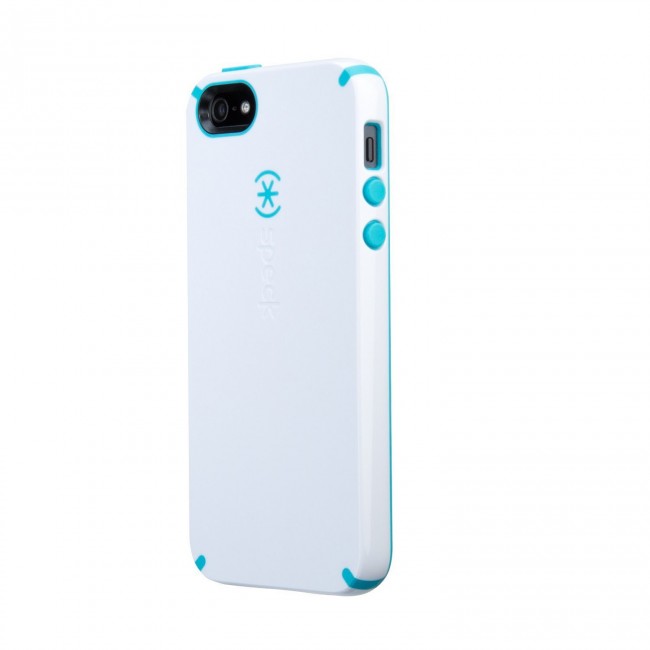 Speck CandyShell | iPhone 5/5S – White/Peacock Blue