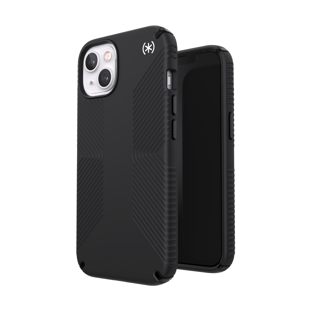 Speck Presidio2 Grip | iPhone 14 Plus/15 Plus (6.7) - MagSafe - Black/White