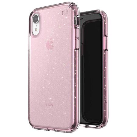 Speck Presidio Clear + Glitter | iPhone XR - Rose Pink