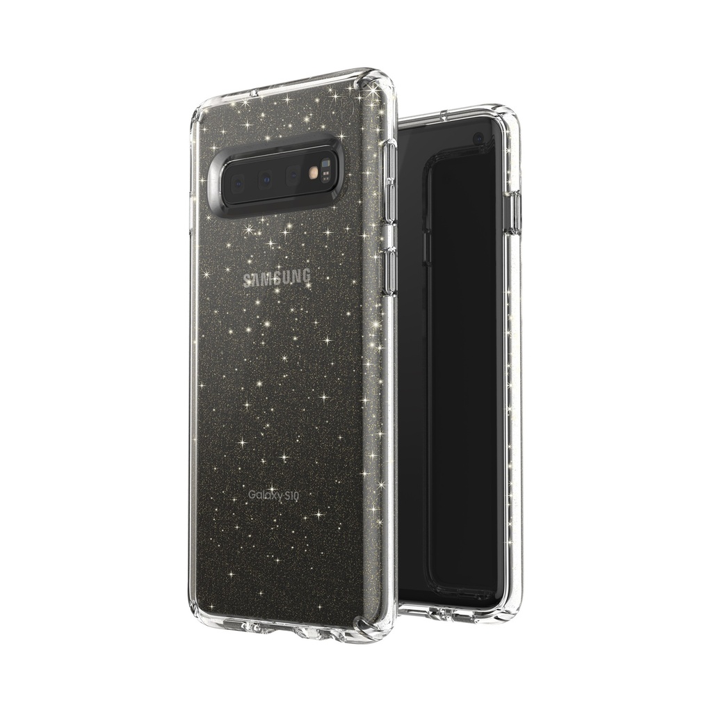 Speck Presidio Clear + Glitter | Samsung Galaxy S10e - Gold
