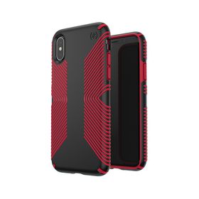 Speck Presidio Grip | iPhone X/Xs - Black/Red