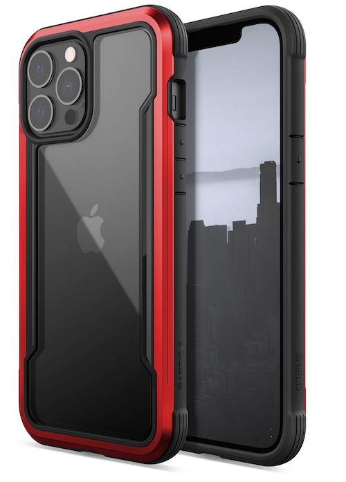 X-doris Raptic Shield Pro | iPhone 13 Pro Max (6.7) - Red AntiMicrobial