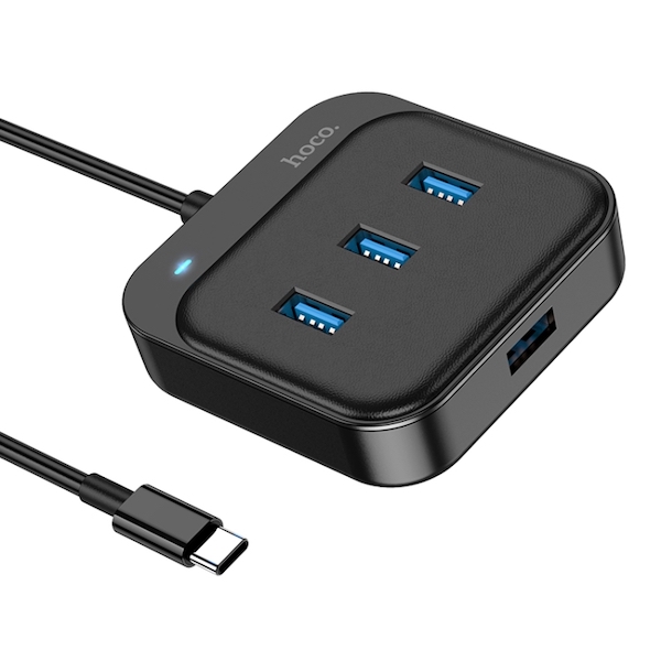 Hoco HB31 | Easy 4-in-1 converter(Type-C to USB3.0+USB2.0*3)(L=0.2M)