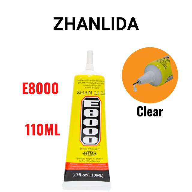 Zhanlida 110ml E8000 Multi-purpose Adhesive Glue for LCD Glass Frames