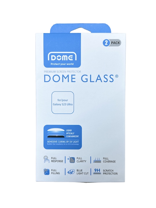 Korean Whitestone UV Dome Glass | Samsung S23 Ultra – Ultrasonic FingerPrint [2PACK GLASS]