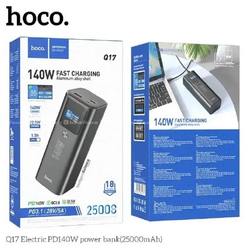 Hoco Q17 | Electric PD 140W power bank for Phone/Tablet/Laptop (25,000mAh)