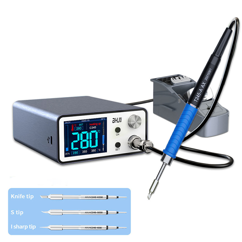 Aixun T3A | 200W Intelligent Soldering Station with T245 Handle & 3pcs Soldering Iron Tip 220V