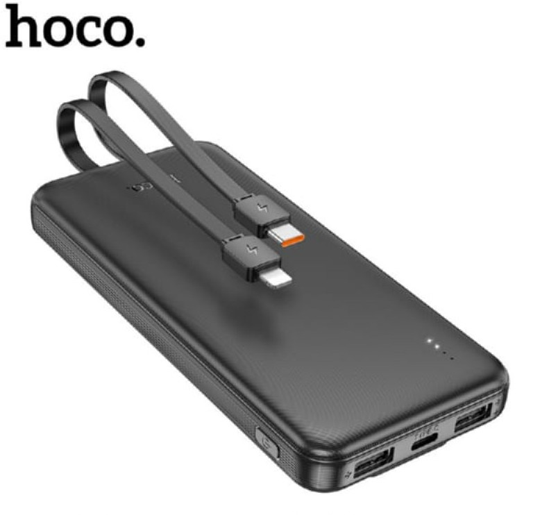 Hoco J118A 20000mAh power bank | Type-C and Lightning cables