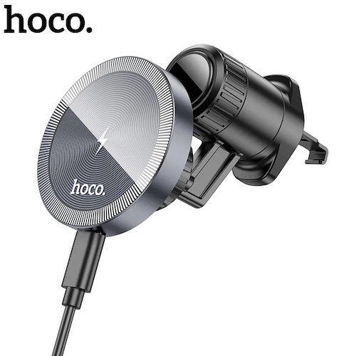 Hoco HW6 Vision | Metal Magnetic wireless fast charging car holder (air outlet)