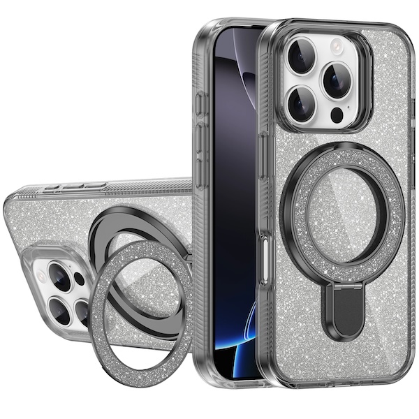 Coco Sparkle Ring Stand | iPhone 16 Pro Max - Wireless Charging Compatible