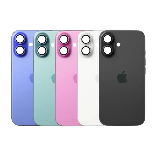 [PT-116] Complete Set Back Glass /w Lens, Bezel, Ring, Metal Plate  | iPhone 16 - All Colours