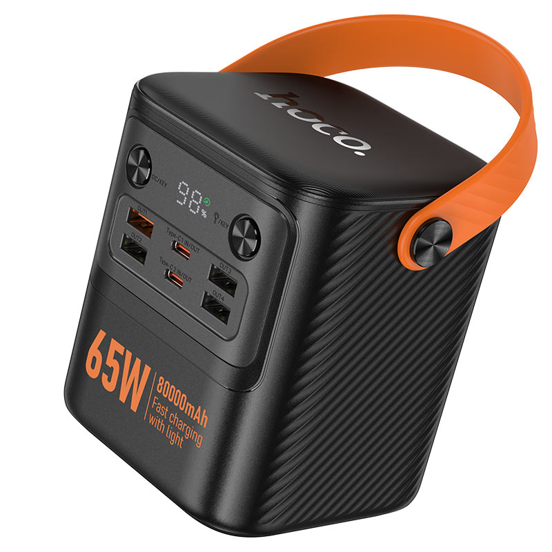 Hoco J152 Pro Tough PD65W+light power bank(80000mAh)
