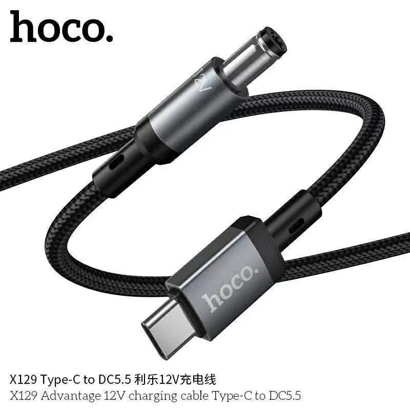 Hoco X129 Advantage 12V charging cable Type-C to DC5.5 12V