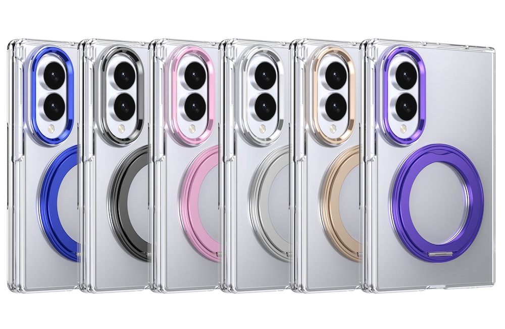 COCO Ring Stand Crystal | Samsung Flip8 /w Tempered Glass Protector [2pcs Front/Back]