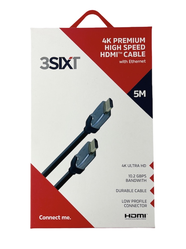 3SIXT 4K Premium HDMI Cable - 5 meters