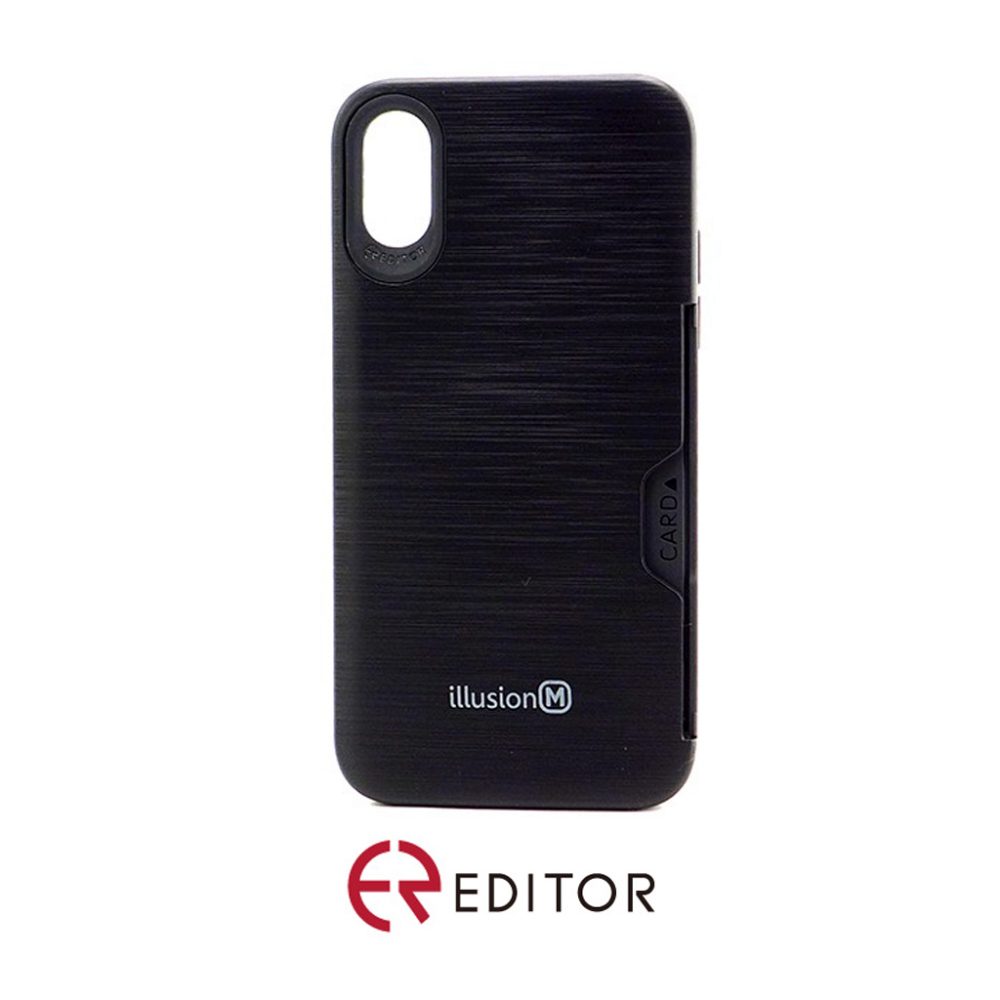 Editor Illusion w/ Card Slot | iPhone XR – Black