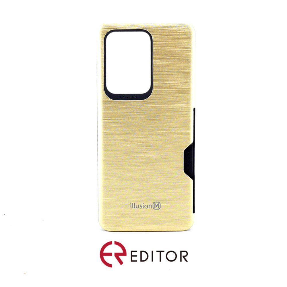 [I-165] Editor Illusion w/ Card Slot | Samsung Galaxy A52 – Gold