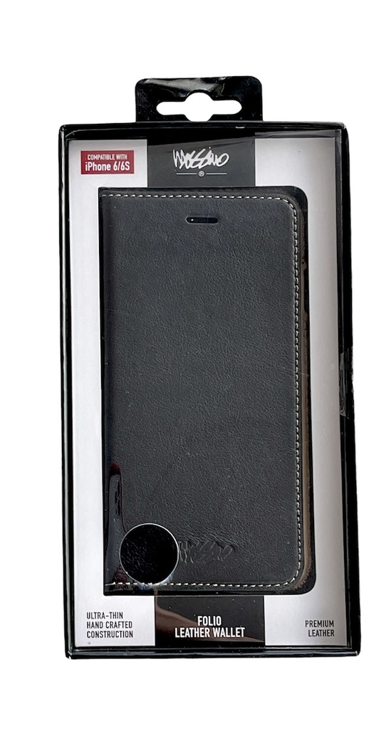 Genuine Mossimo Folio Leather Wallet | iPhone 6/6s - Black/Brown