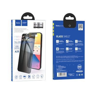Hoco A25 | Anti-Spy Privacy Full Cover Tempered Glass - iPhone 13/13 Pro/14 (6.1)