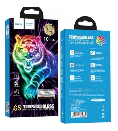 Hoco Tiger G5 [Box of 10pcs $1/unit] 3D Full Glass | iPhone 13/13 Pro/14 (6.1)