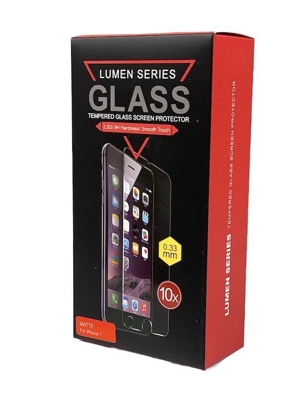 Lumen Anti Glare Matte Tempered Glass | iPhone 7/8/SE2/SE3 [Box of 10]