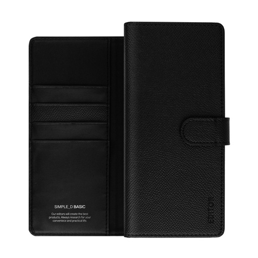 [5011000273] Korean Simple D Double Folio | Samsung S22 (6.1) – Black